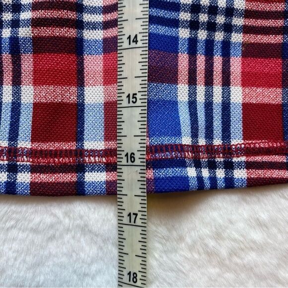 Talbots Plaid Skorts Red, White and Blue Size Small - Picture 9 of 9